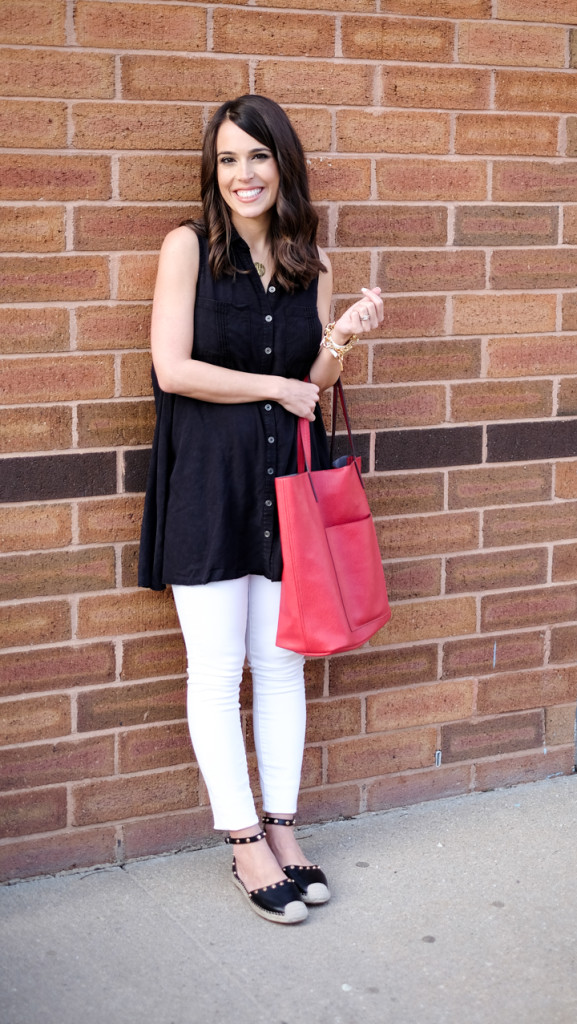 Black button down 