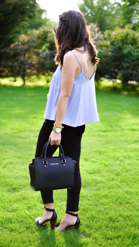 V neck tank