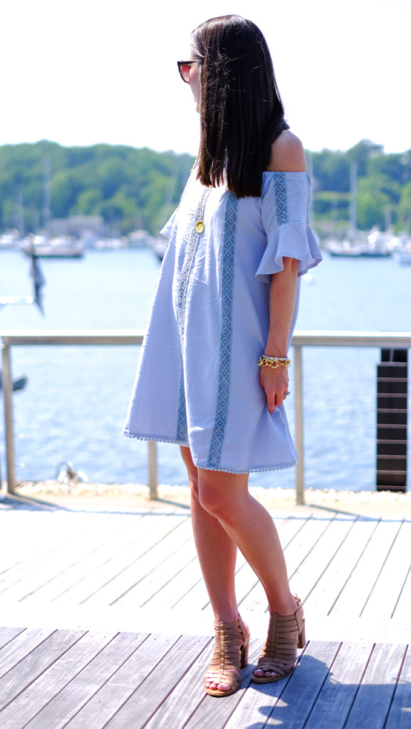 Off the shoulder dress