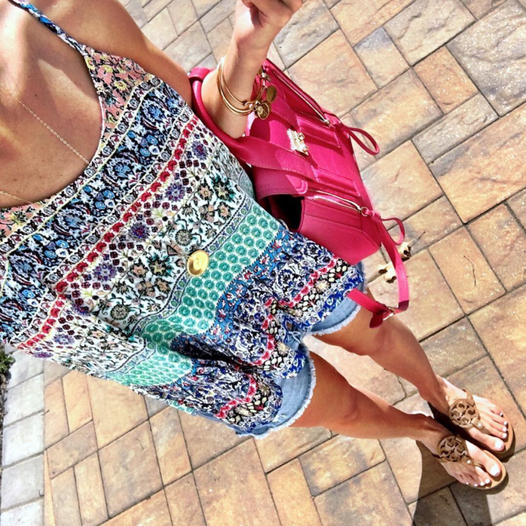 Denim cut off shorts