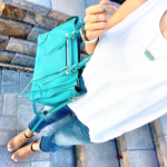 Bar Mule Regan Satchel turquoise bar necklace mrscasual instagram