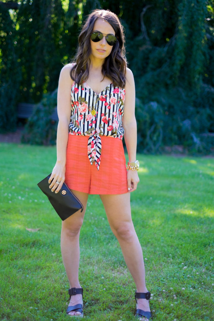 floral tank outfit