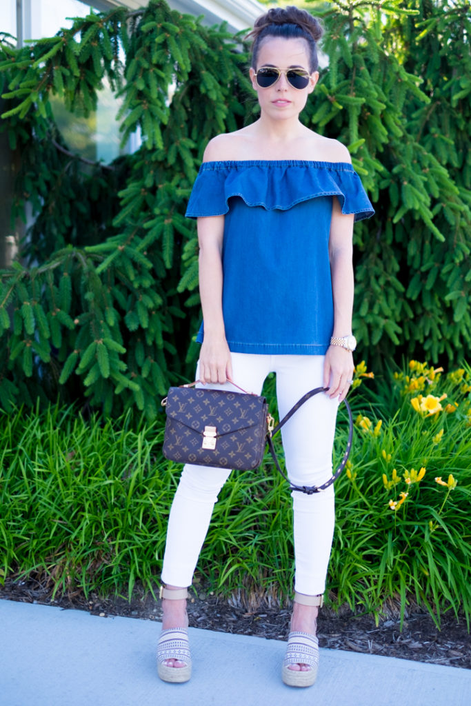 off the shoulder outfit