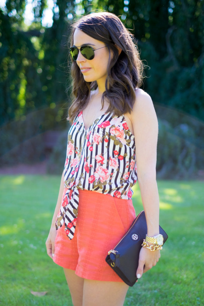 orange shorts
