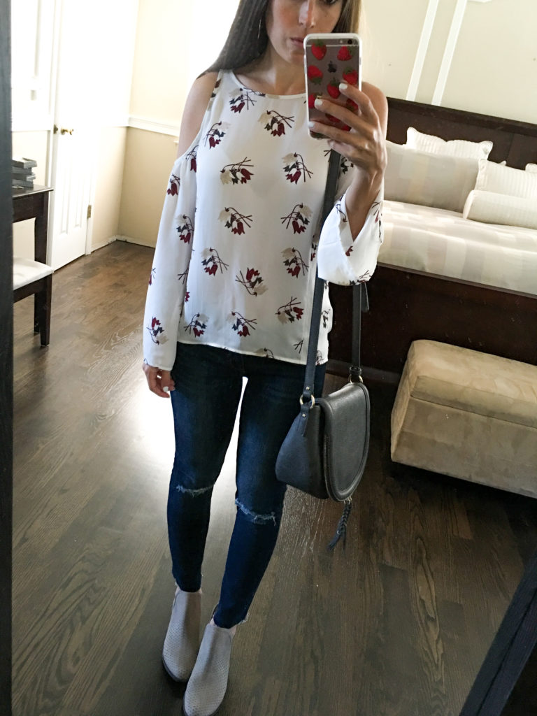 Chelsea 28 cold shoulder top