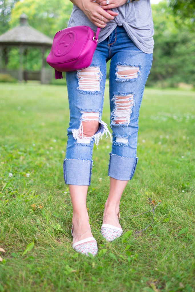 Destroyed skinny jeans