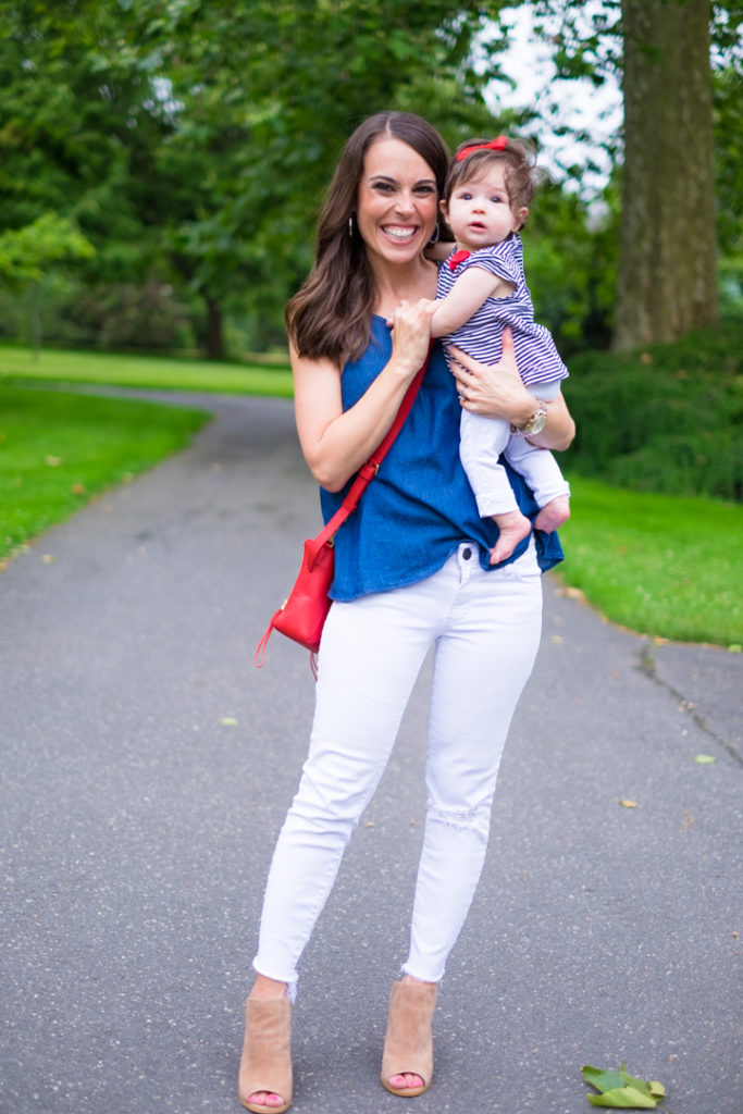 Red white blue outfit