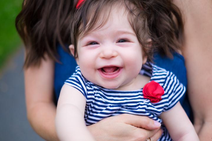 striped baby girl top