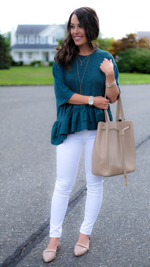 Cascade Peplum Top