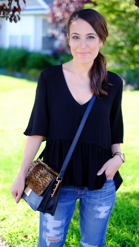 BP V-Neck Peplum Tee