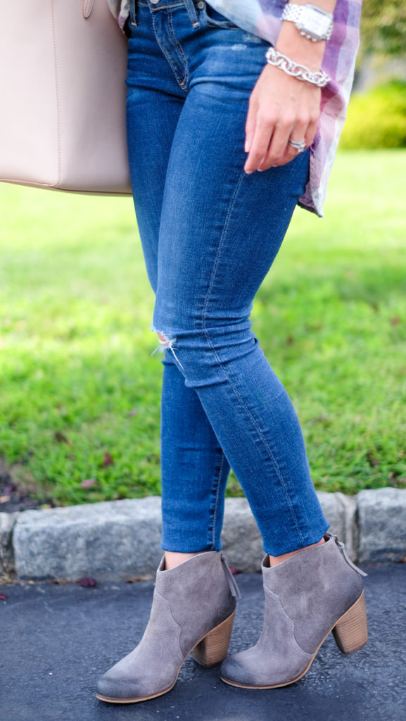 BP gray ankle booties