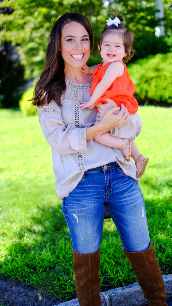 Mom and baby girl outfit
