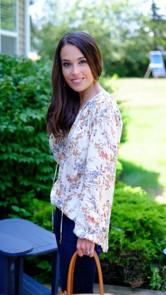 'Townsend' Long Sleeve Peasant Top