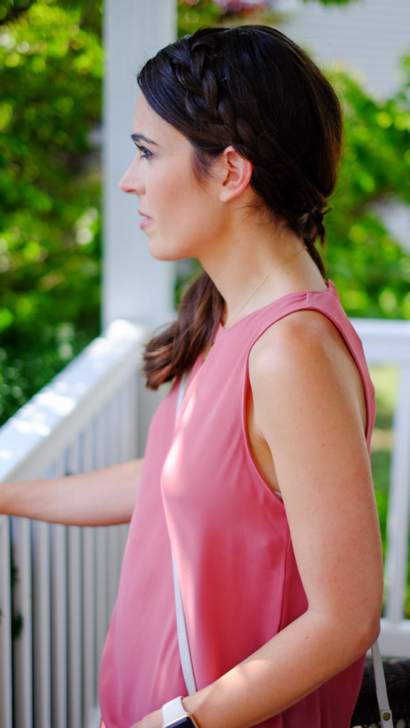 hairstyle Summer side braid ponytail