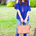 Cold Shoulder Peplum Top