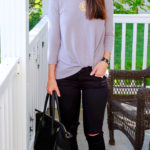 knot front sweater