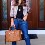 printed bomber jacket