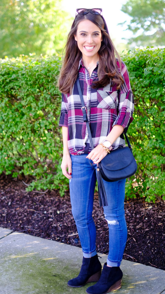 fall-plaid-shirt-outfit-idea