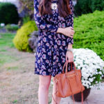 Fall floral dress