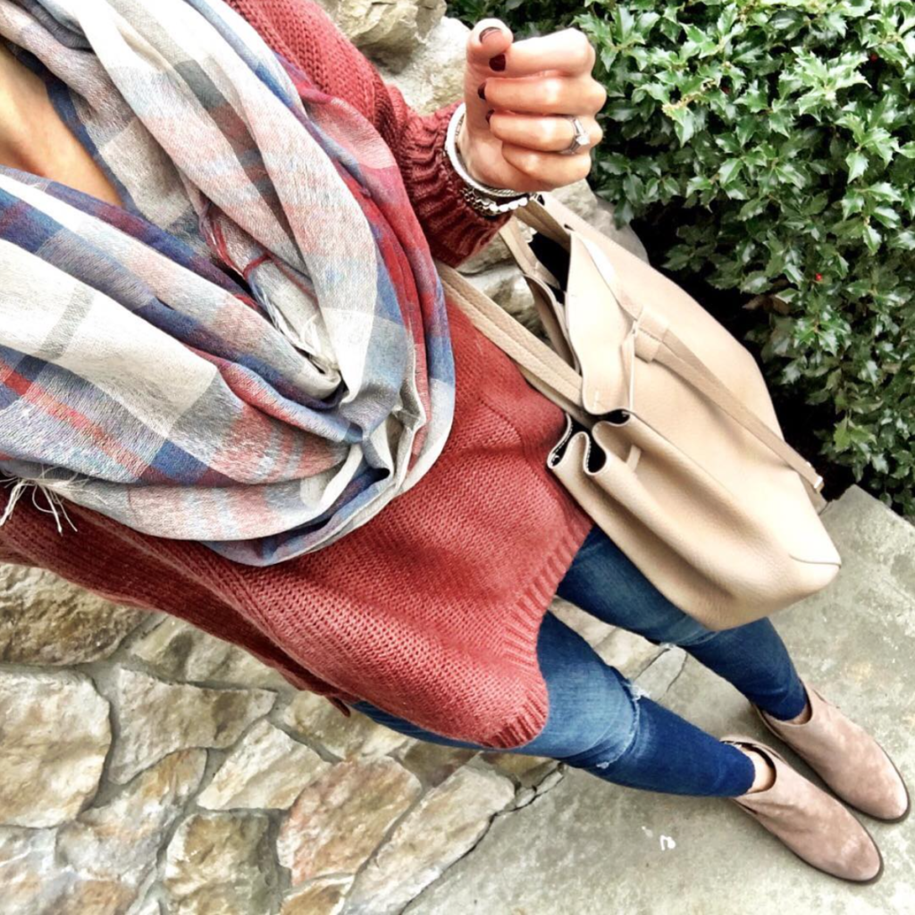 rust sweater