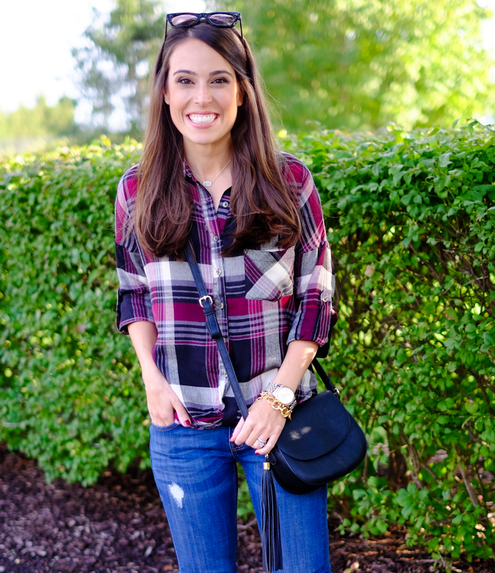 twist-frony-plaid-shirt