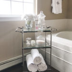 chrome bath cart