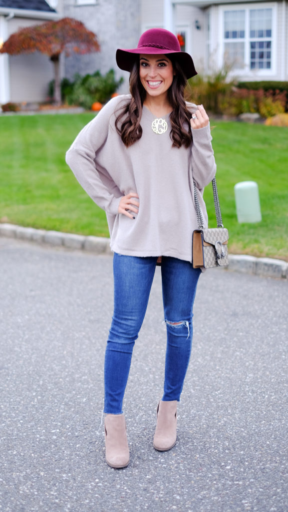 mocha-v-neck-tunic