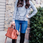 ruffled sweater