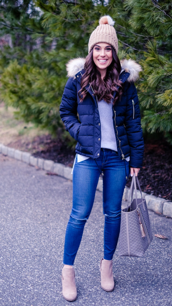topshop faux fur puffer jacket