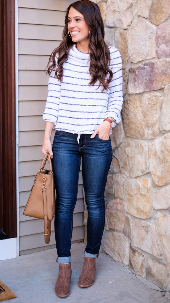 Caslon striped pullover