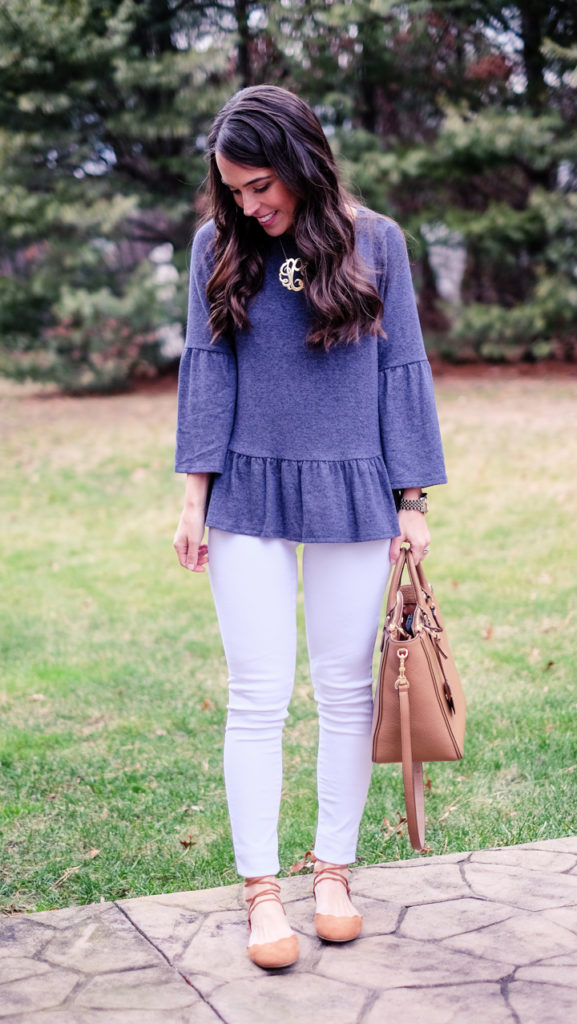 Gibson soft fleece pepulum top