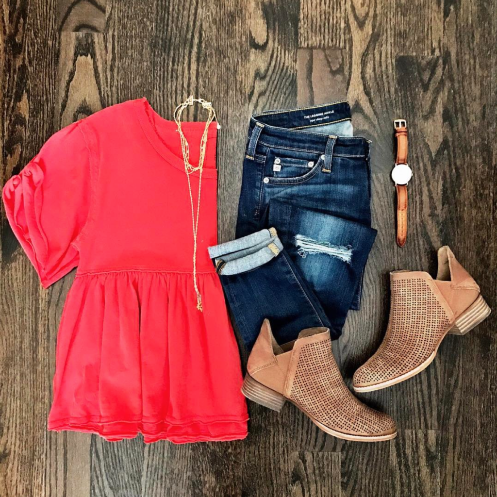 free people peplum tee