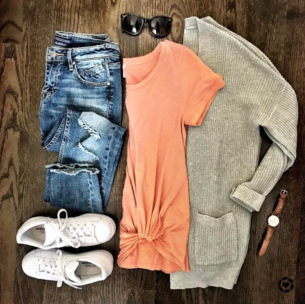Adidas superstar casual outfit idea