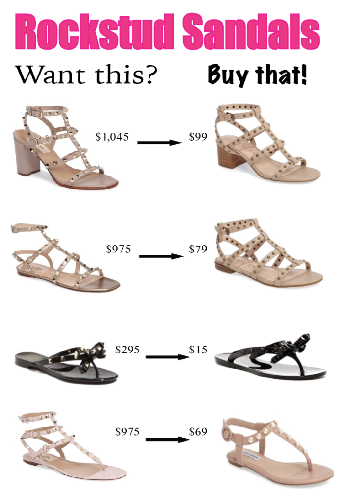 rockstud sandals