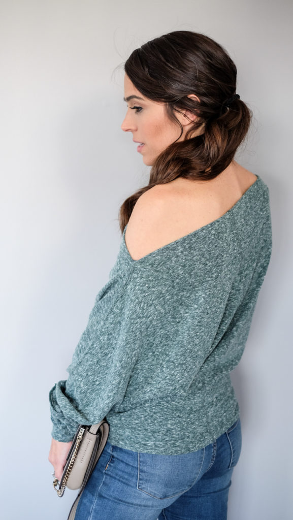 free people off the shoulder sweatshirt