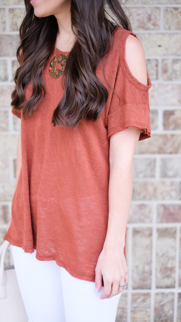 bobeau cold shoulder tunic