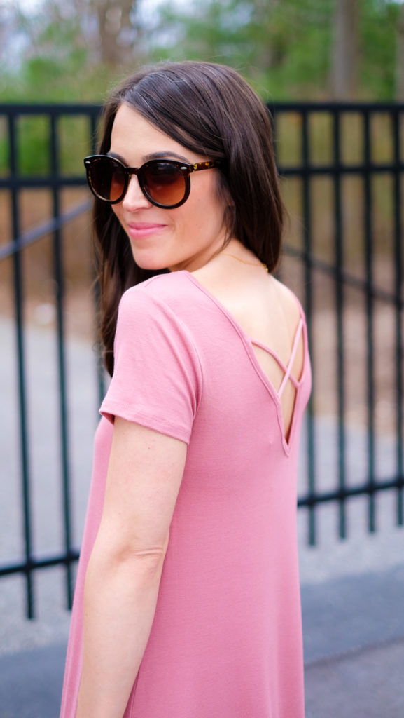 cross back dress