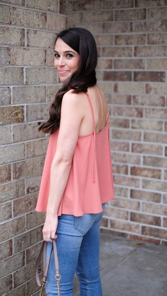 flowy tank spring outfit