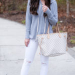 lace-up sweatshirt