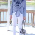blue striped