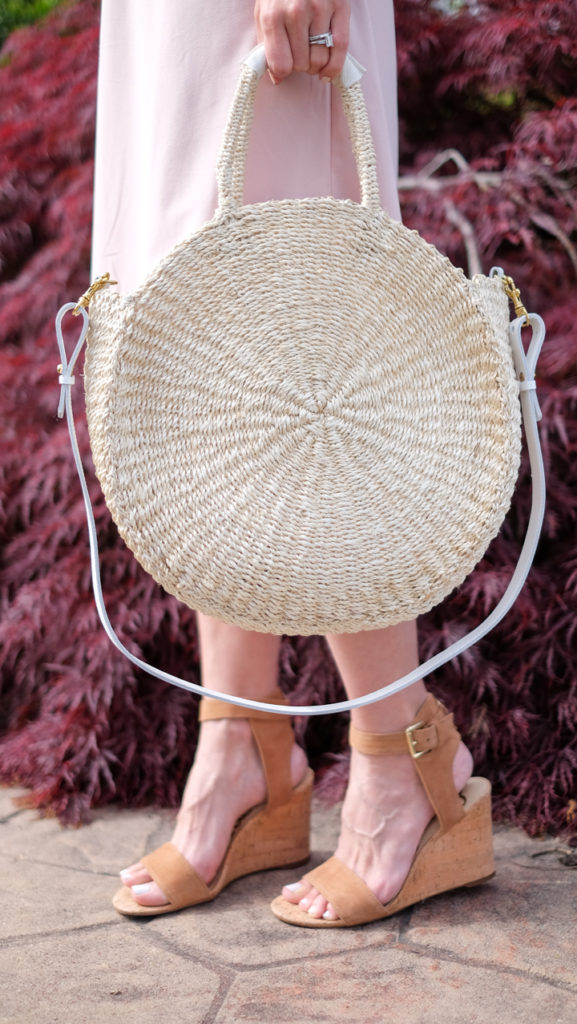 Clare V alice sisal round basket bag