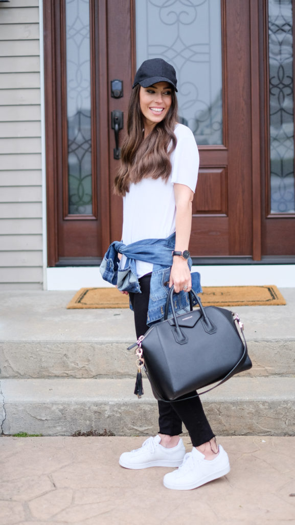 black and white outfit