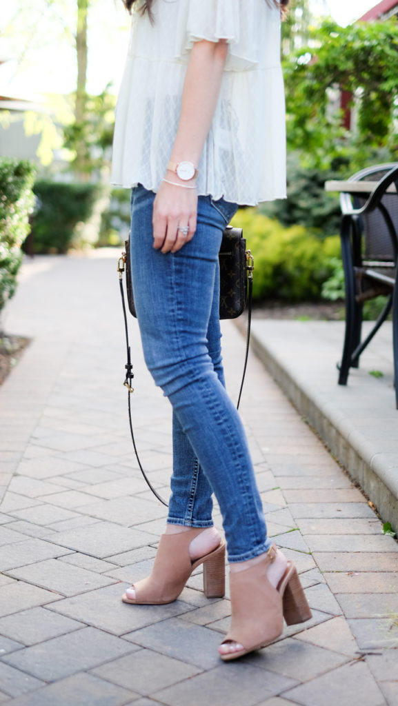 block heel spring outfit