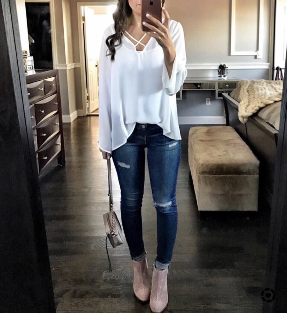 lush cross front top
