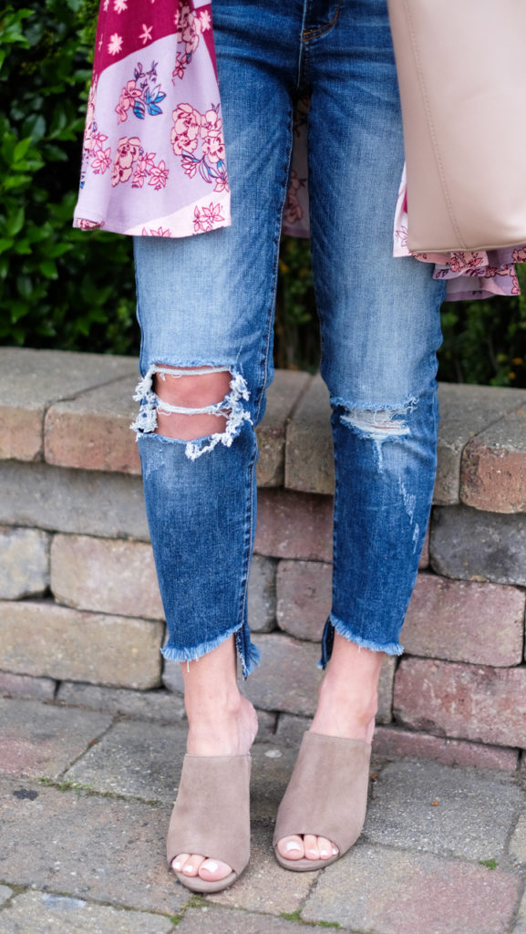 boyfriend jeans and BP mules