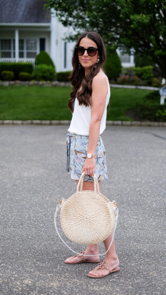 clare v alice sisal tote outfit