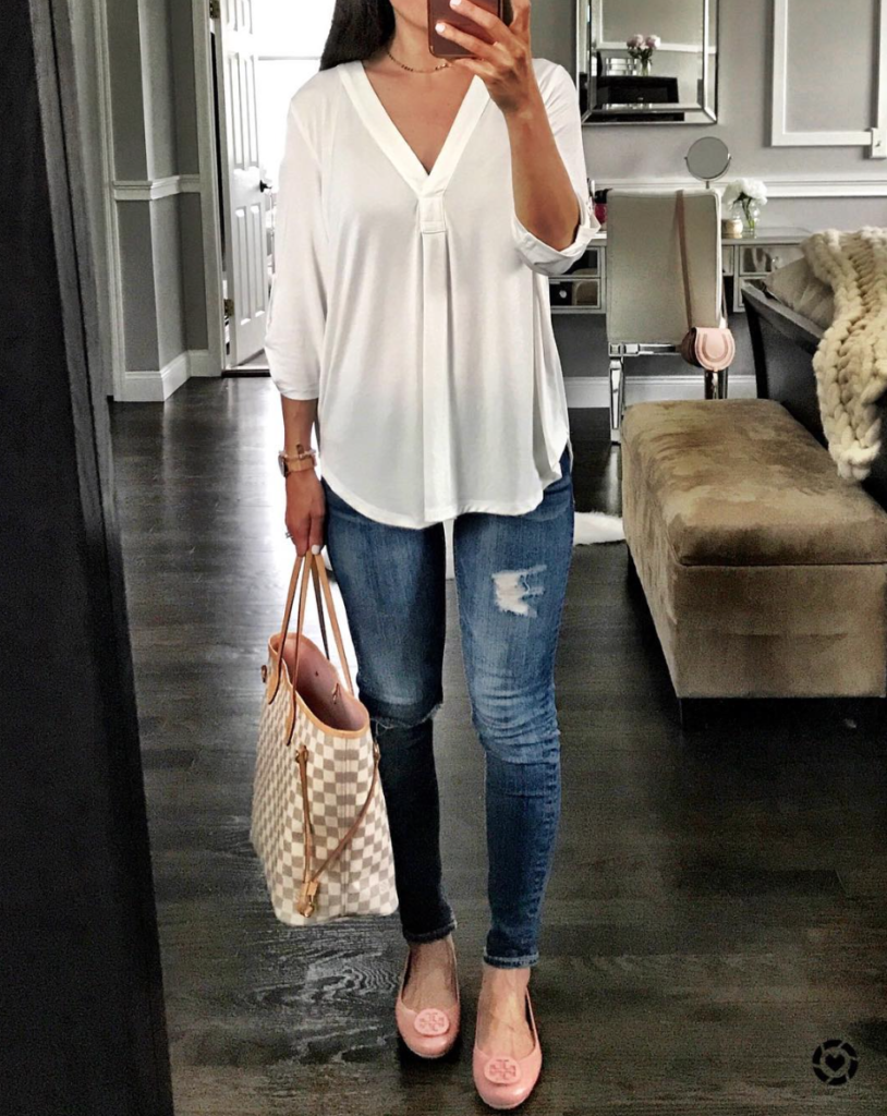 lush henley v neck