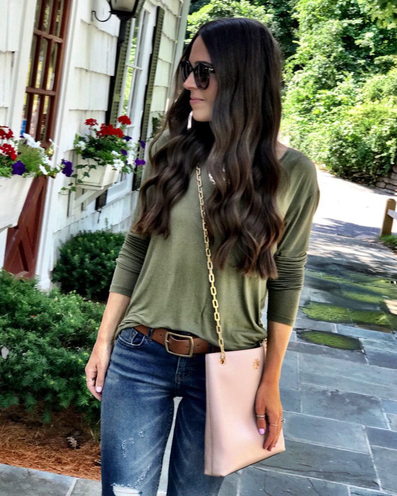Casual early Fall weekend outfit