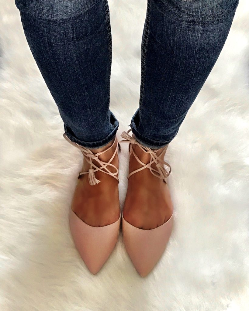 Halogen Lace up flats