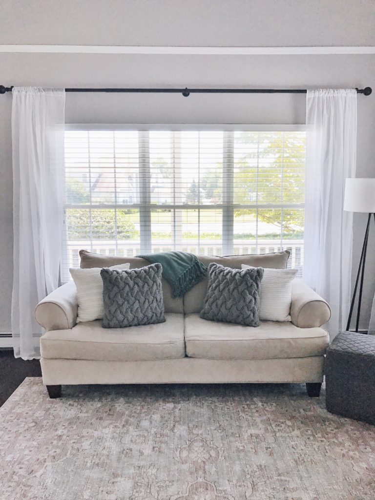 White and gray living room 2